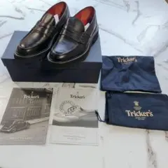 Tricker's×INSCRIRE 22AW ローファー ブラック UK5