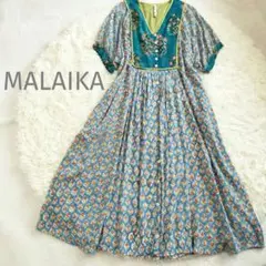 MALAIKA カラフルフラワープリントワンピース