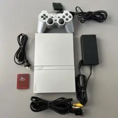 【ジャンク品】 PS2 SCPH-75000 シルバー　本体セット