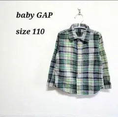 【お盆休みセール】ベビーギャップ☆　男の子　長袖シャツ　110