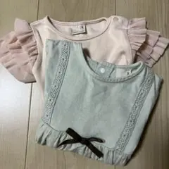 petit main トップス 80 2枚セット