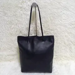 美品✨ルイス Lui's トートバッグ レザー シボ革 ブラック A4 肩掛け