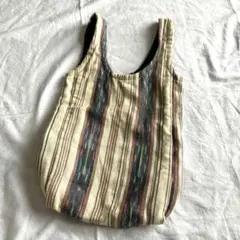 布バック　リバーシブル　エコバッグ