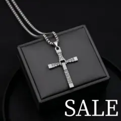 ✨現品限り✨セール✨新品✨ネックレス 十字架 クロス ビジュー ユニセックス