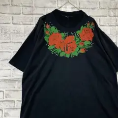 USA製90sヴィンテージTシャツ！シングルステッチ　ブラック半袖古着XL724