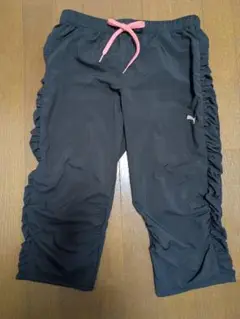 【PUMA】 レディース シャーリング ハーフパンツ トレーニング