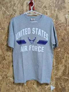 USA製 Bayside USAF グレーTシャツ M 世田谷ベース