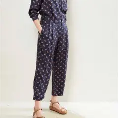 新品 BANANATIME ペイズリー シルク パンツ アパルトモン