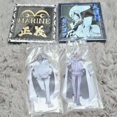 ワンピース 一番くじ 絶対的正義 アクスタ ラバーコースター セット