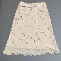 【美品】INDIVI インディヴィ スカート ベージュ 38 M相当