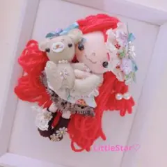 千結(ちゆ)ちゃん♡ドール♡ドールチャーム♡フェルト♡カントリードール