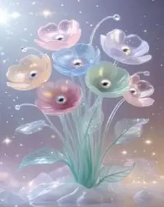 ダイヤモンドアート　キラキラポピー