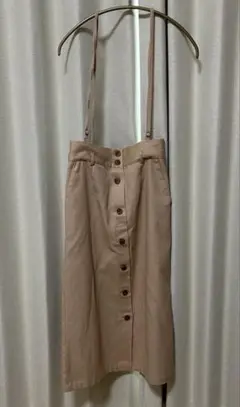 アースミュージックアンドエコロジー　ジャンパースカート　2way ベージュ