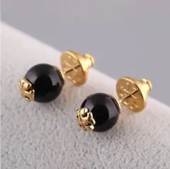 トリーバーチ ブラック パール ロゴ ピアス 誕生日 プレゼント