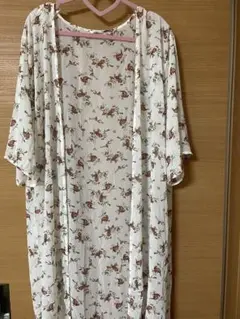 日焼け対策に！ロングカーディガン　花柄