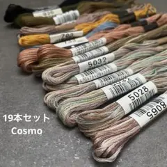 【大特価】コスモ　刺繍糸　おまとめ　マーブル有り　19本セット