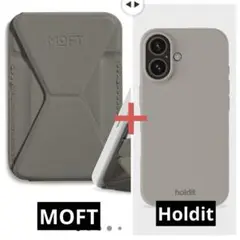 iPhone16 ケース　Holdit + MOFT