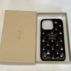 Darich キルティングビジュー iPhone13pro ブラック ケース