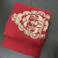 名古屋帯 赤