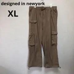【designed in newyork】ブラウン カーゴパンツ 5ポケットXL