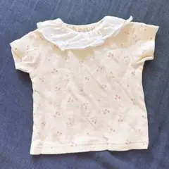 半袖Tシャツ ワッフル生地 ベビー 女の子 さくらんぼ 西松屋 70〜80