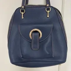 新品未使用 ネイビー ♡ 2WAYバックリュック 手提げ