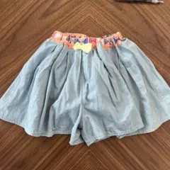 【美品】スカート風ショートパンツ ライトブルー