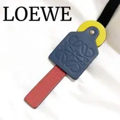✴️希少 レア品✴️ロエベ アナグラム レザーキーホルダー ショッパーチャーム