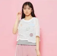 ピンクラテ　メッシュ&タンクトップセット