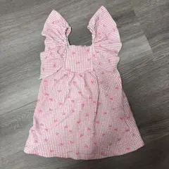 ZARA リボンワンピース　ピンク　110
