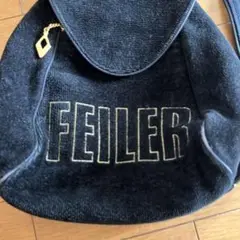 FEILER コーデュロイリュック ブラック