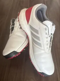 【お値下げ】adidas ゴルフシューズ BOA ホワイト/レッド
