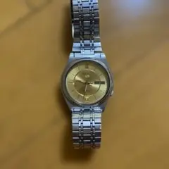 【電池交換必要】SEIKO 自動巻き時計 ゴールドダイヤル【美品　中古品】