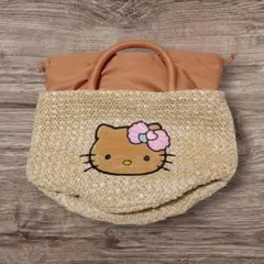 【新品】HELLO KITTY かごバッグ　BOOK 日焼けキティ　宝島社