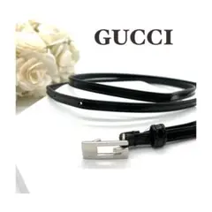 【希少】GUCCI グッチ Gロゴ ベルト ブラック