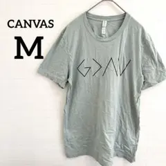 CANVAS 【M】ミントグリーン ロゴ Tシャツ
