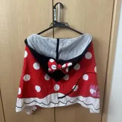 ミニーマウス赤いポンチョ