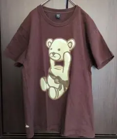 graniph　グラニフ　コントロールベア　　Tシャツ　M　濃いブラウン　古着