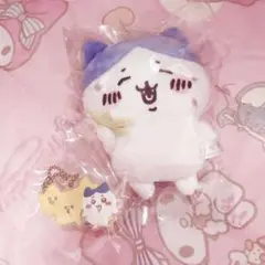 ちいかわ ハチワレ ぬいぐるみ マスコット 草むしり クッキーキーホルダー