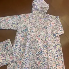 花柄レインコート　size130