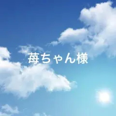 苺ちゃん様