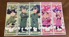 忍たま乱太郎　新品　ロングステッカー　5枚　①