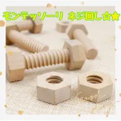 知育玩具 大工 ねじ回しのお仕事 ボルトu0026ナット 3本セット モンテッソーリ