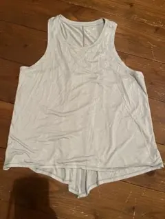 GAP yoga 可愛い薄グレータンクトップ♫XL