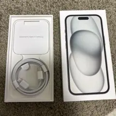 iPhone15 空箱　ケーブルあり
