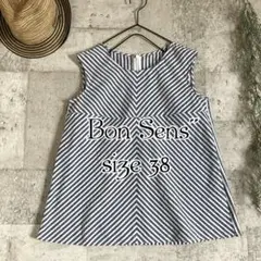 夏　BON SENS ボンサンス　ノースリーブブラウス　綺麗め