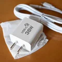 ●YAMAZEN 山善 36W USB-C PD対応 充電器 ケーブル付