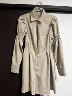 EMODA ベージュ シャツワンピース