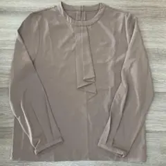 ORIHICA オリヒカ　ふんわりデザインカットソー　茶色　L