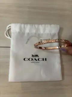 COACH ローズゴールド バングル